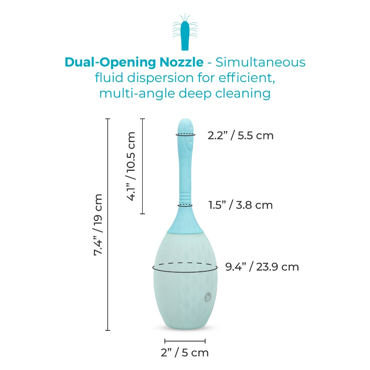 B-VIBE SILICONE FLEXFLOW DOUCHE