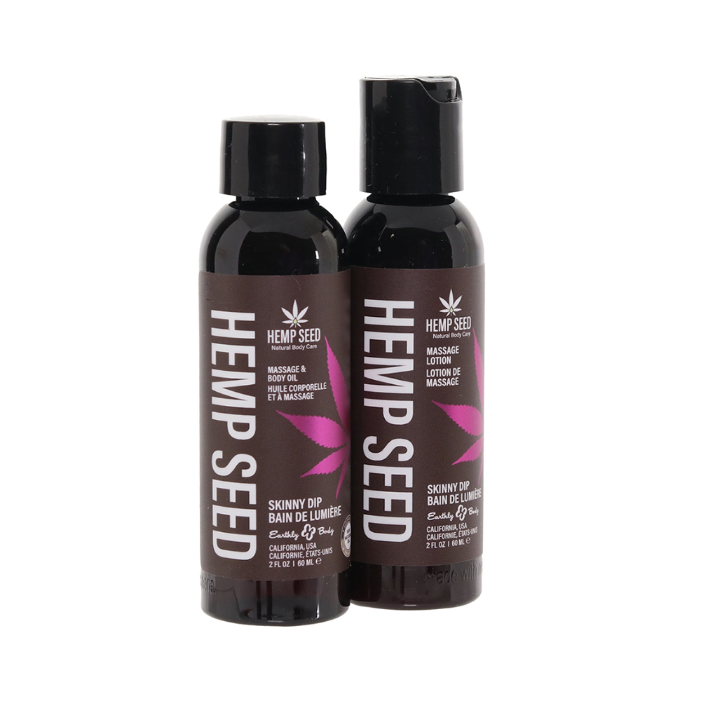 Hemp Seed Tranquility Massage Trio Gift Set - Skinny Dip
