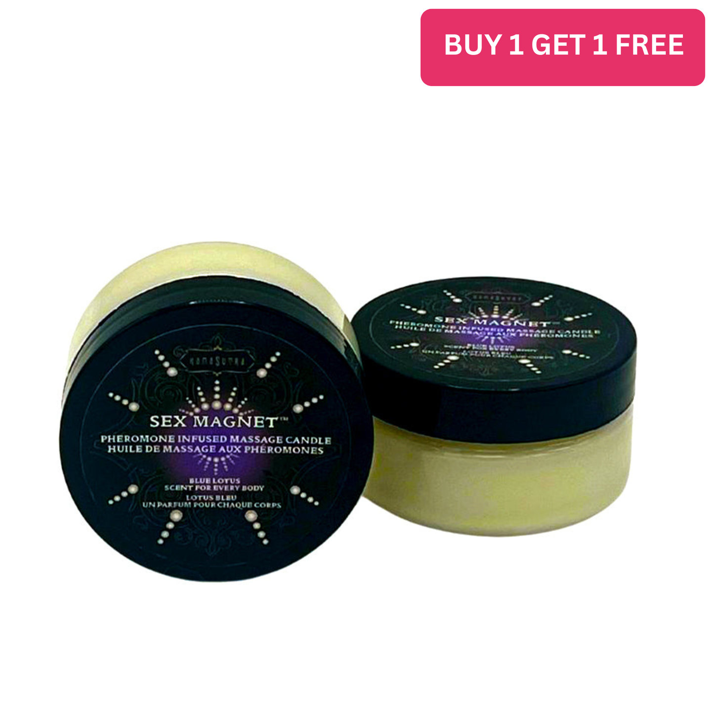 SEX MAGNET Pheromone - Blue Lotus Massage Candle 1.7oz