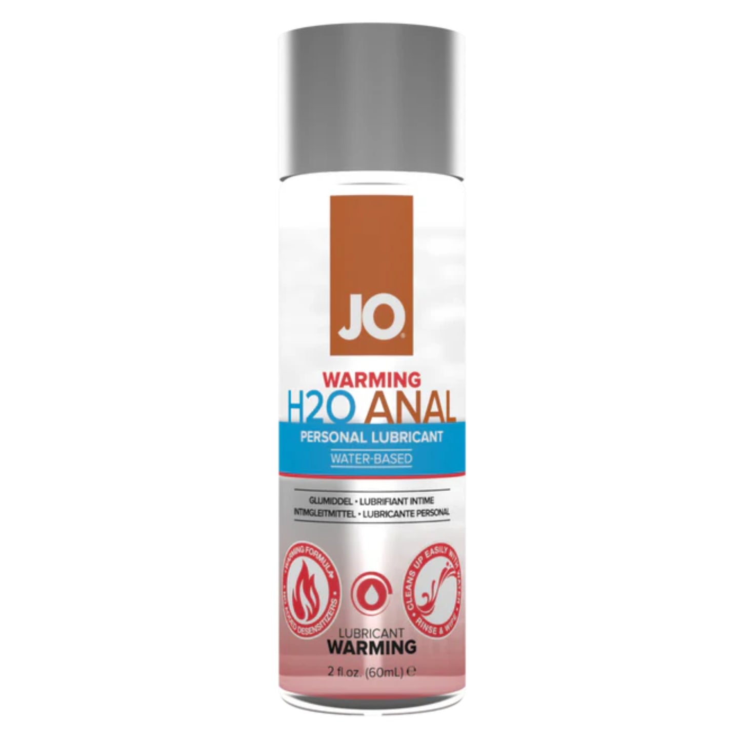 JO H2O Anal - Warming - Lubricant 2 floz / 60 mL