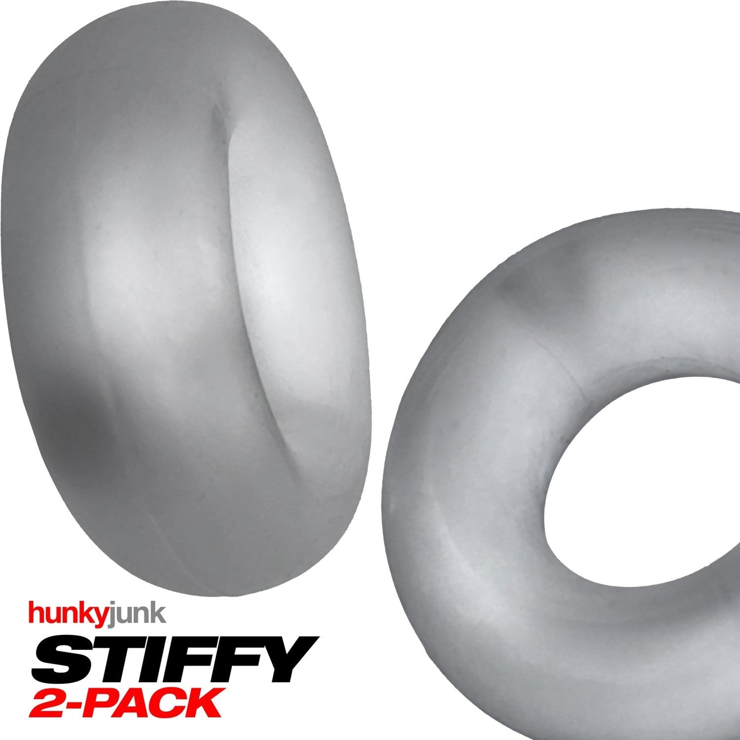 STIFFY 2-pack bulge cockrings - CLEAR ICE