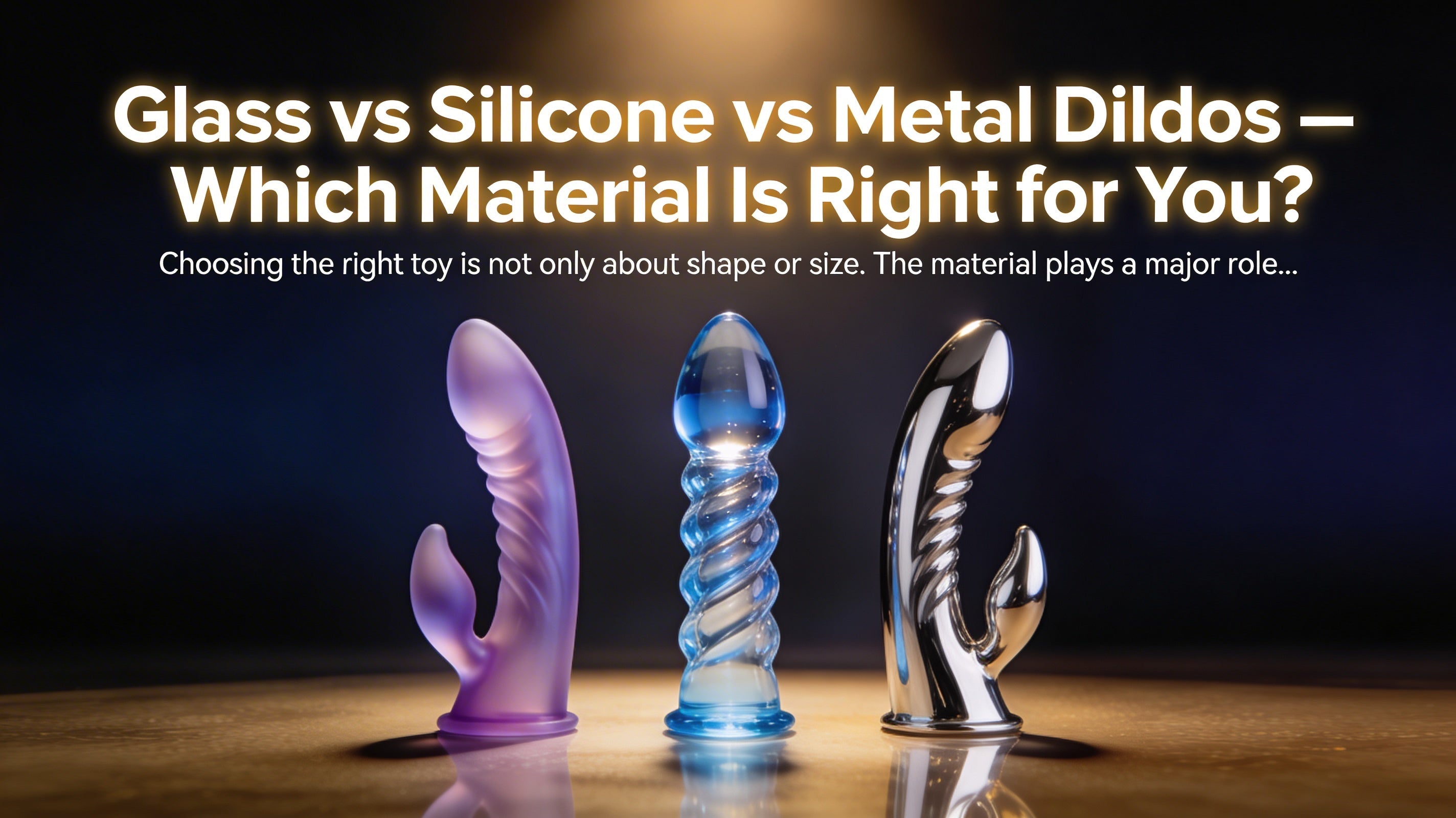Glass vs Silicone vs Metal Dildos