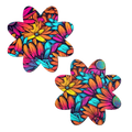 Neon Flowers Petal Breast Pasties