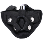 TS8693 - Tantus Velvet Vibrating Harness Onyx
