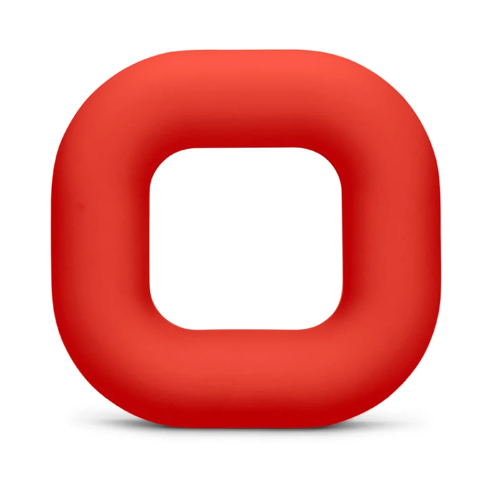 b-vibe Flex Ring Bulk Silicone Cock Ring - Red