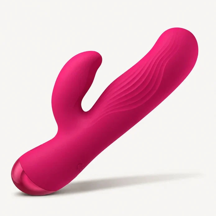 Flexible Ribbed Silicone Rabbit Vibrator