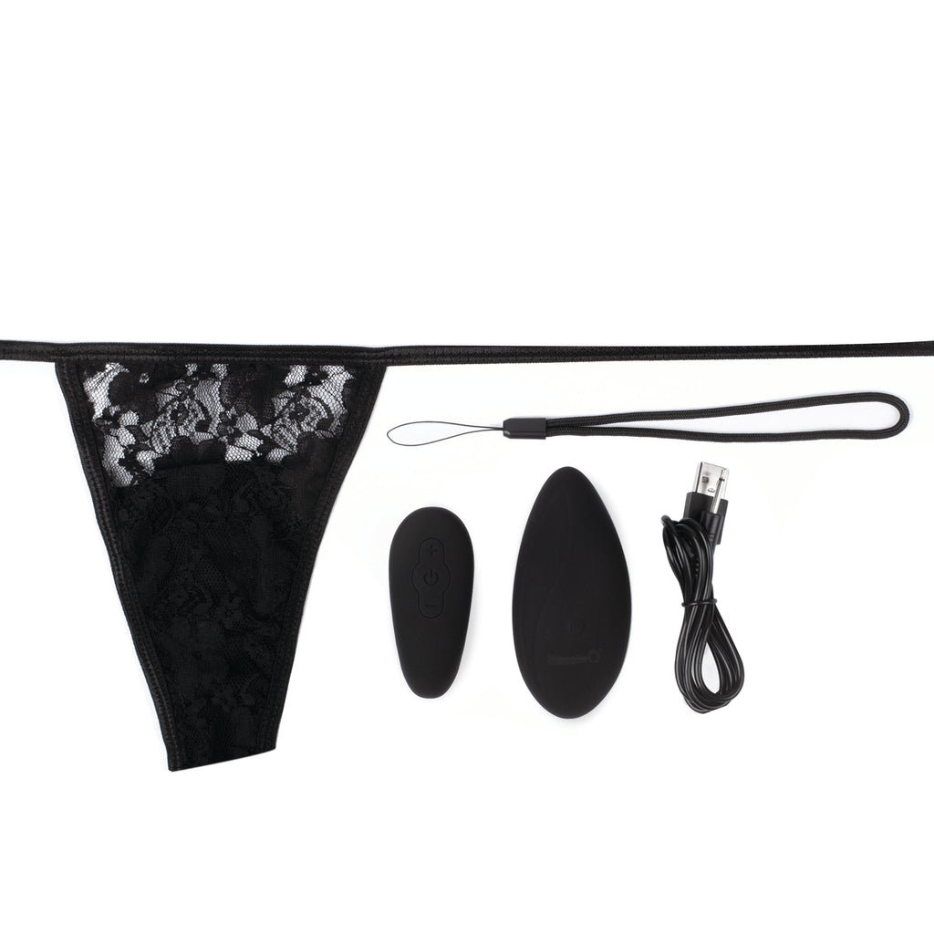 Premium Ergonomic Remote Panty Set - Black