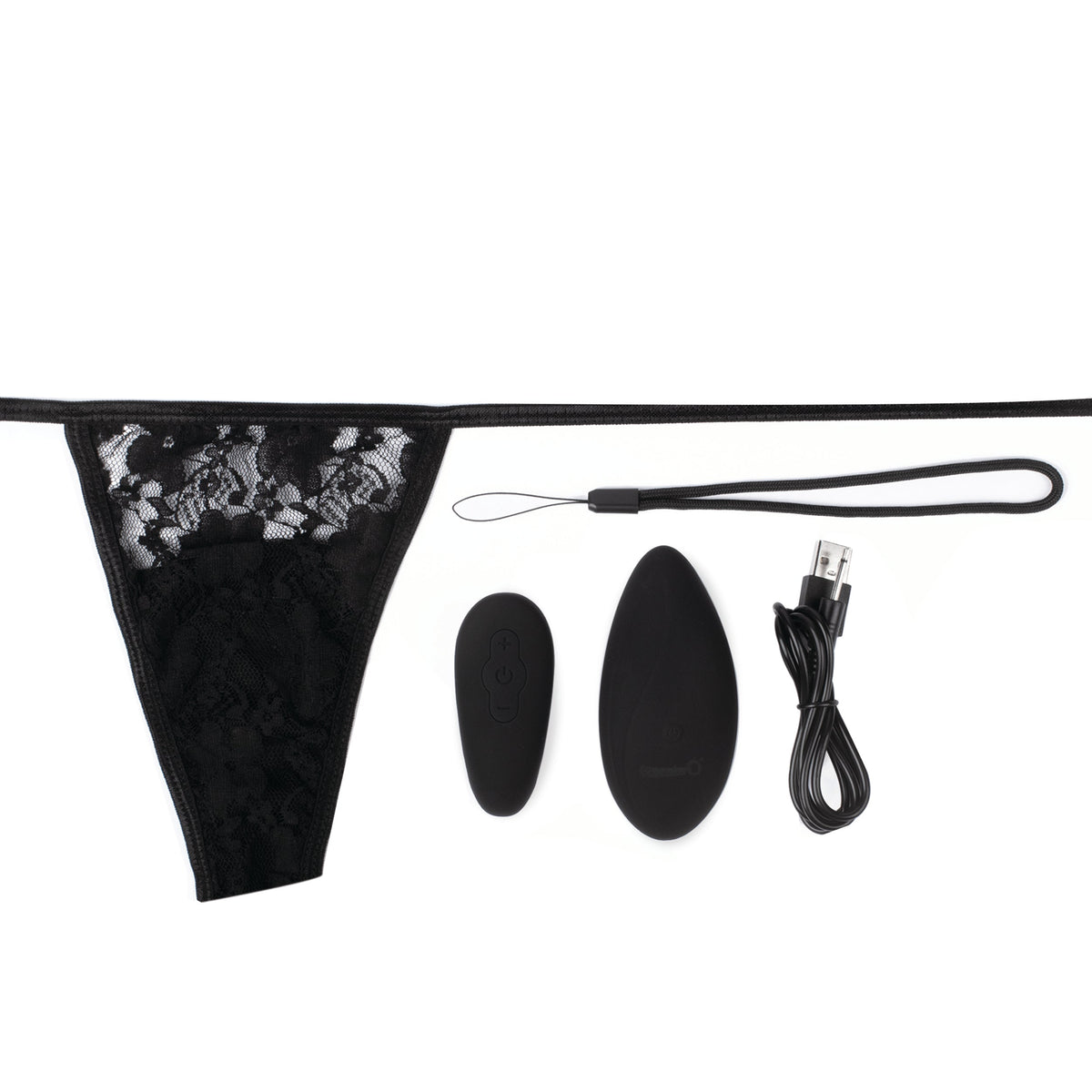 Premium Ergonomic Remote Panty Set - Black
