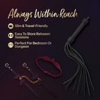 Temptasia Ardor - Silicone Flogger - Black