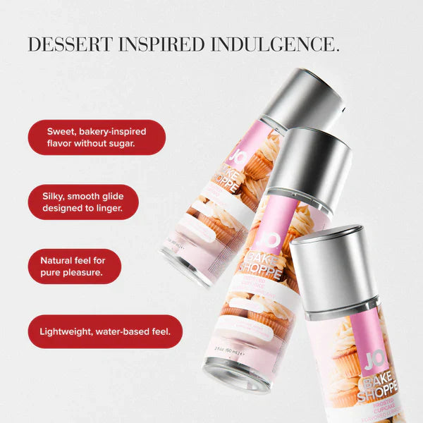 JO Bake Shoppe Frosted Cupcake Flavoured Lubricant 2 fl oz (60 mL)