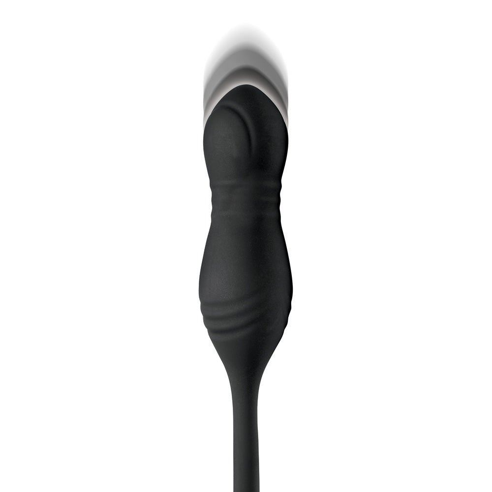 Hyper Thrusting and Vibrating Anal Plug with C-Ring