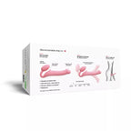 SEMI-REALISTIC BENDABLE STRAP-ON PINK - M