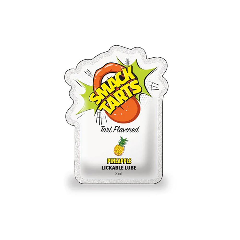SMACK Tarts Lickable Flavored Lube - Pineapple - 3ml Pouch (Display of 36)