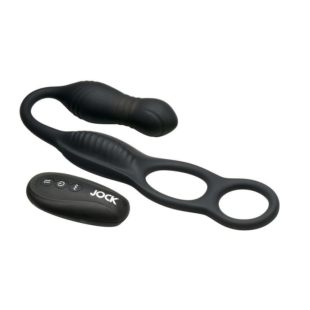 Hyper Thrusting and Vibrating Anal Plug with C-Ring