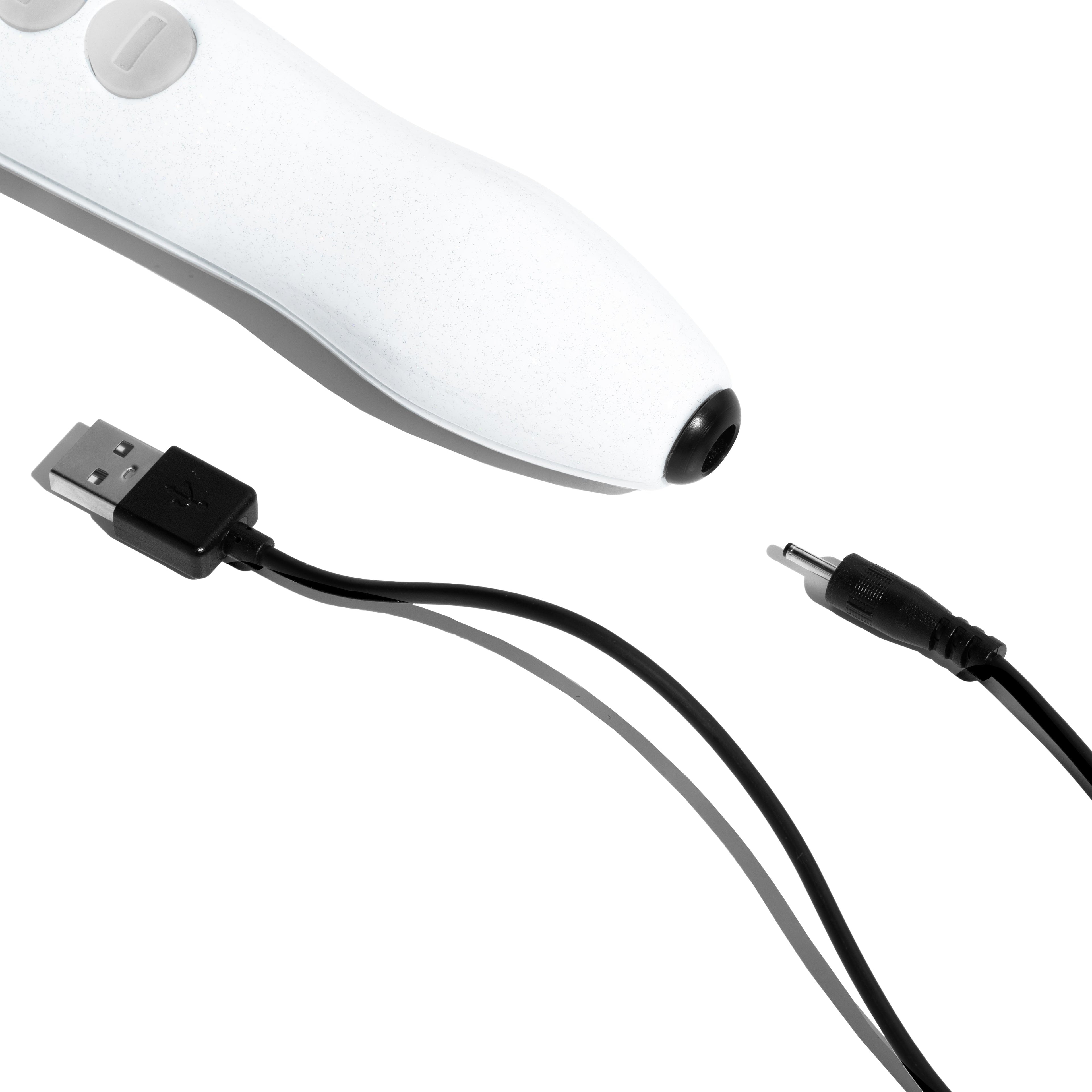 Doxy Die Cast R Rechargeable Wand Massager – Stardust White