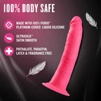 Neo Elite - 6" Silicone Dual Density Cock - Neon Pink