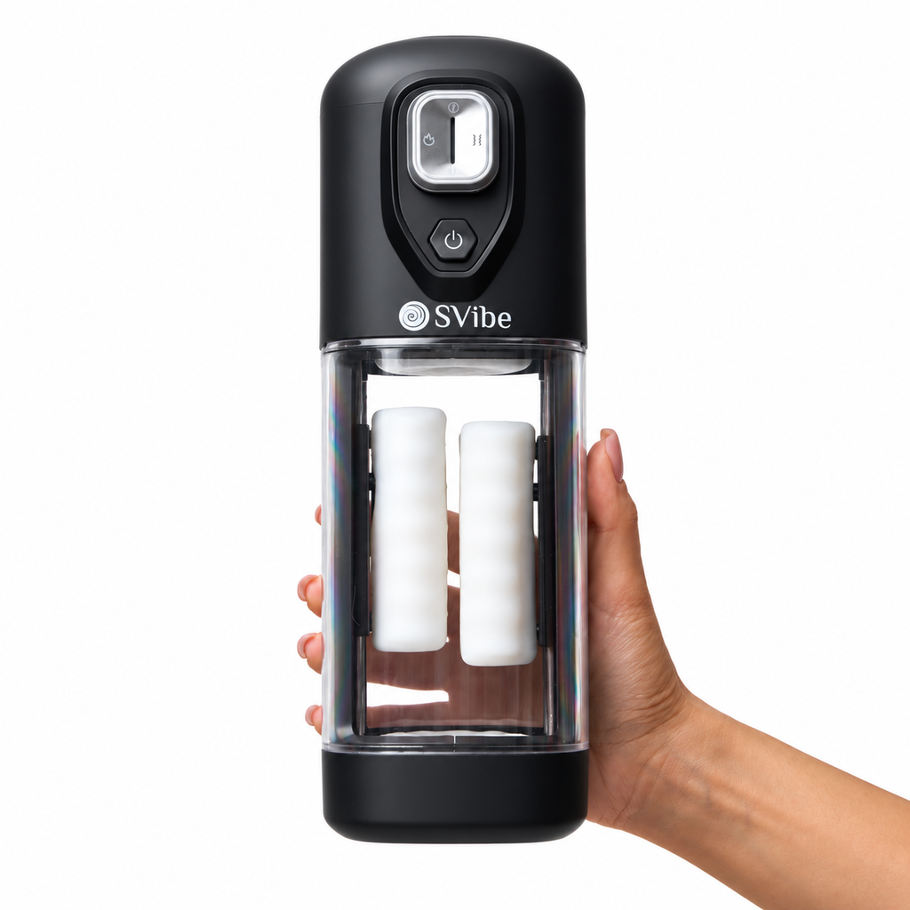 SVibe IKON VOLT Masturbator – Transparent Black