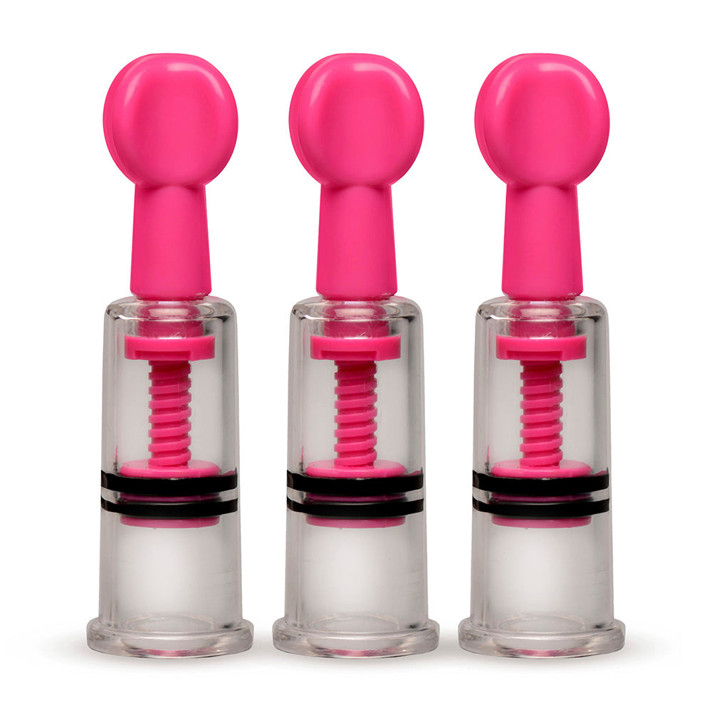 MAXtwist Clit & Nipple Triple Sucker Set - Pink