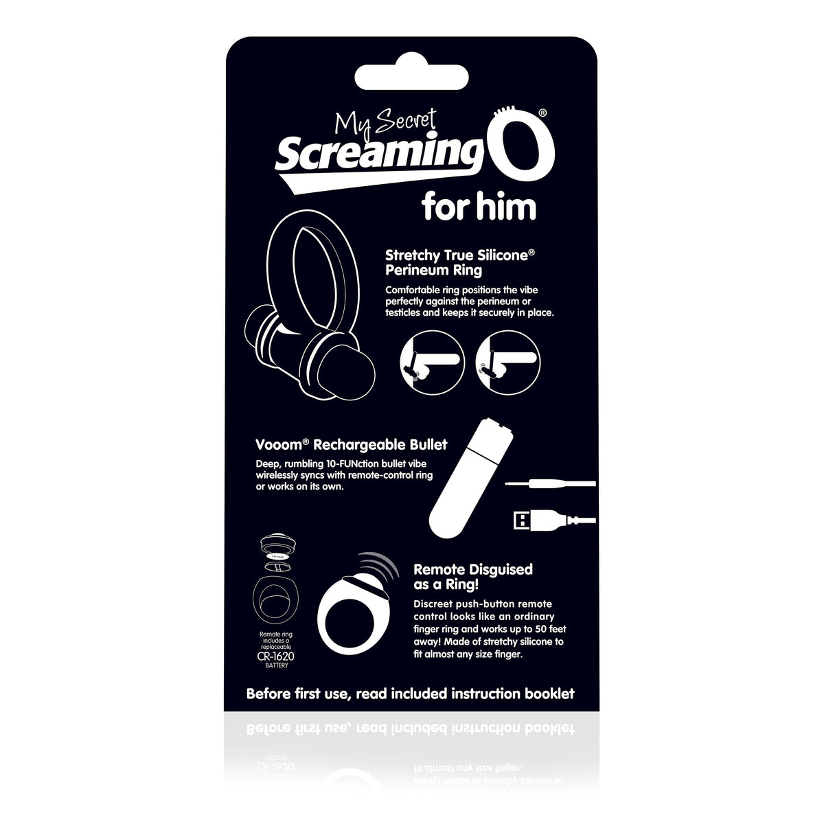 My Secret Bullet and Ring for Him - Black