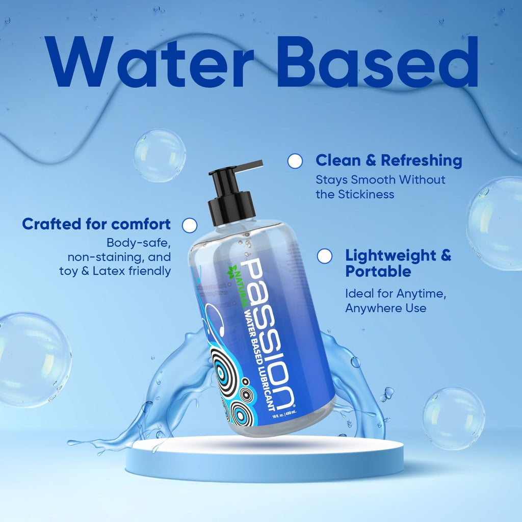 Passion Natural Water-Based Lube - 8oz