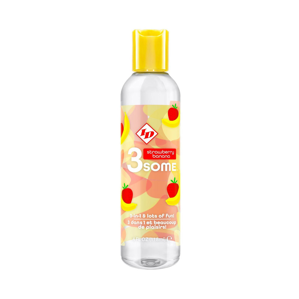 Id Lubricants Id 3Some 4Oz - Strawberry Banana
