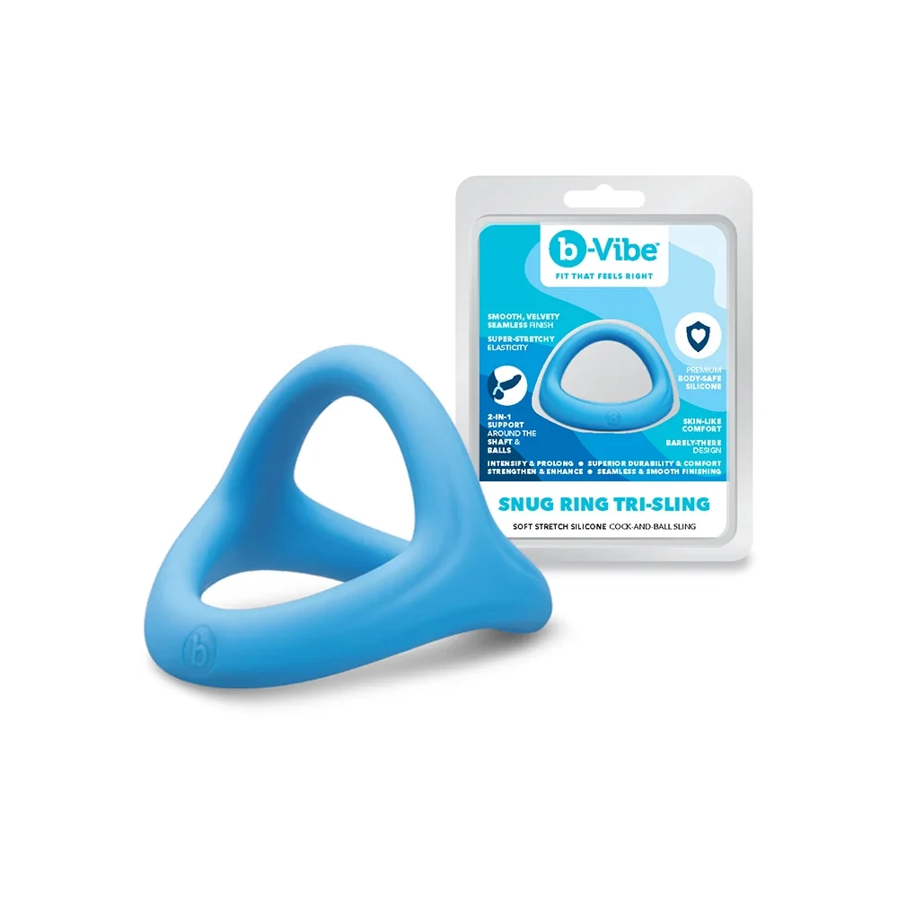 b-Vibe Snug Ring Tri-Sling Silicone Cock Ring