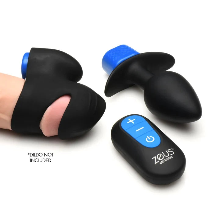 Anal Plug & Head Teaser E-Stim Kit w/ remote