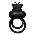 DECADENCE- BUTTERFLY BANG. Cock & Ball Strap with vibrating Stiimulation Antena Stimulator. Liquid Silicone. Multi-Speed. Rechargeable.