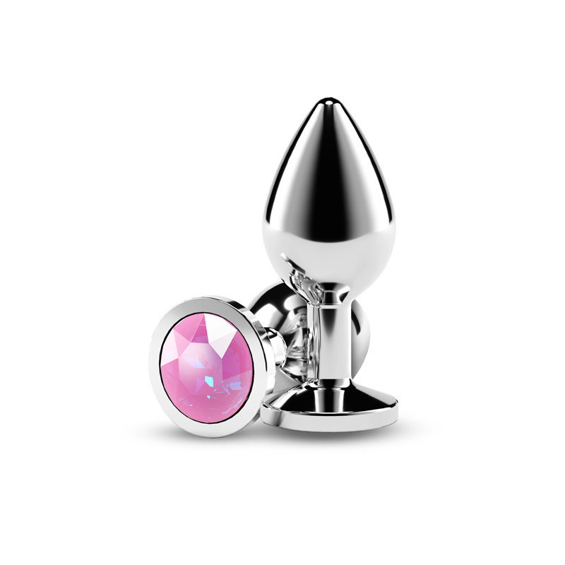 Rear Assets - Silver - Medium - Pink Gem