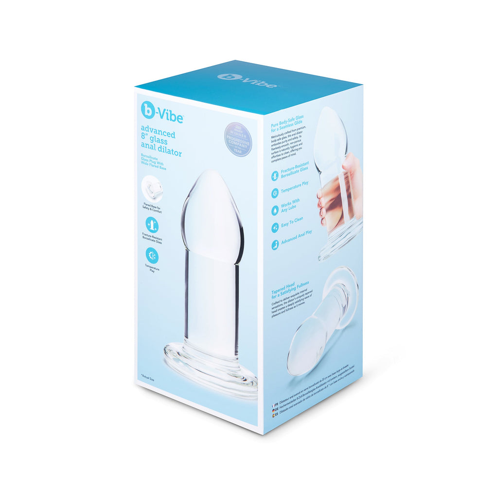 b-Vibe Advanced Glass Anal Dilator 8-Inch