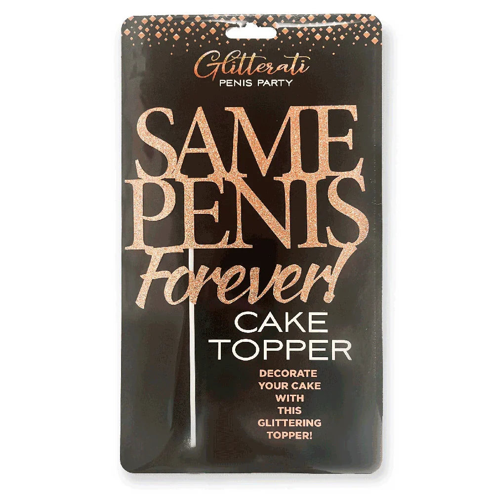 Glitterati Same Penis Forever CakeTopper