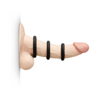 b-Vibe Snug Ring Swole Snug Fit Thick Silicone C-Ring - 3 Pack