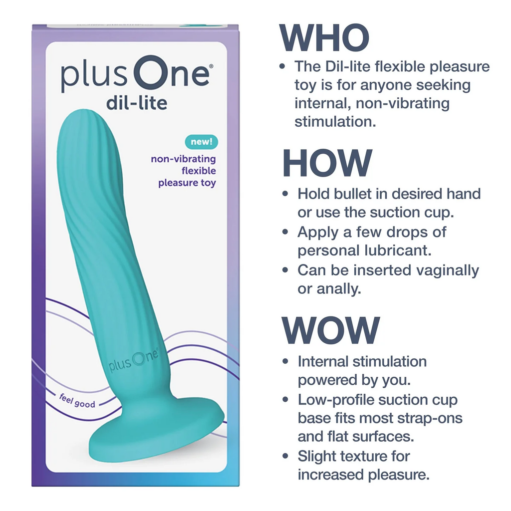 plusOne® dil-lite Non-Vibrating Dildo