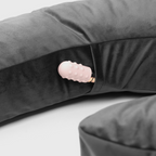 Lune Side Snuggle Pillow, Black