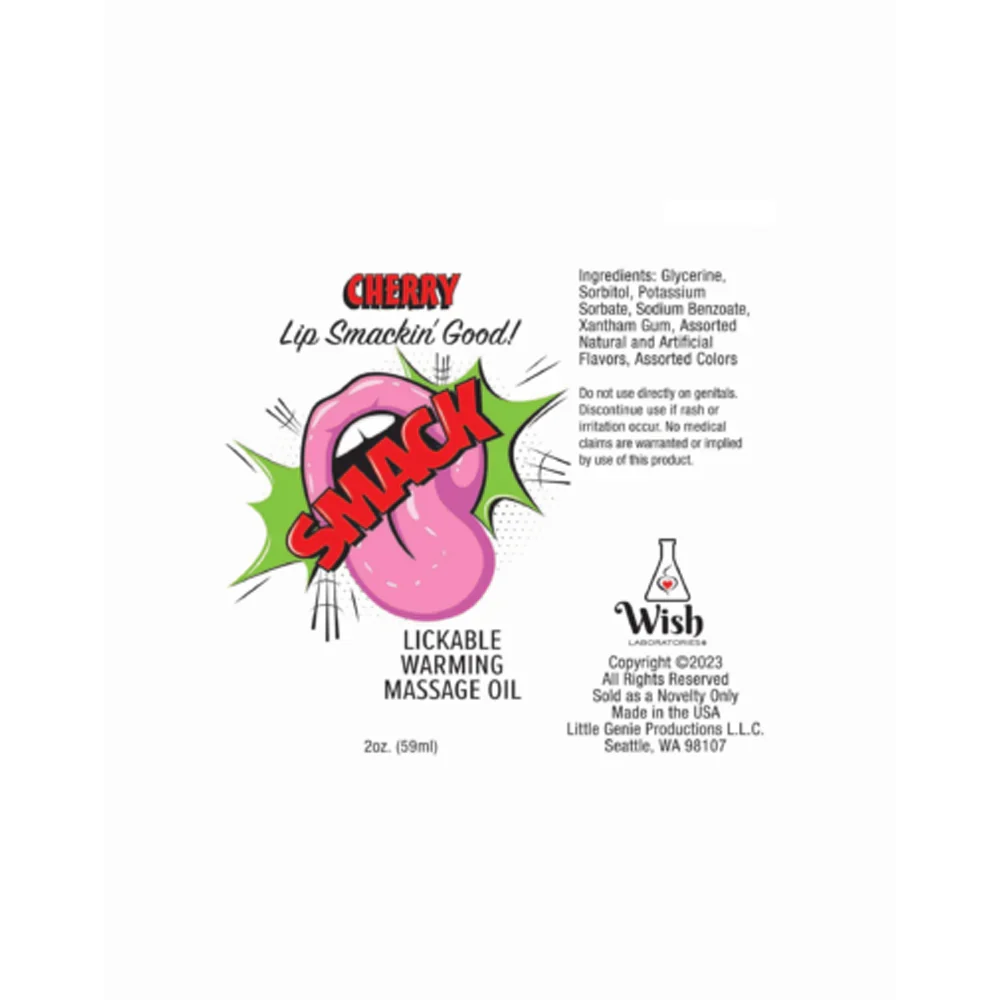 Warming & Lickable Massage Oil Cherry