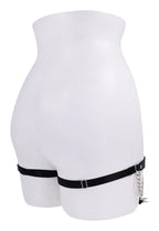 Chain Lace Garters - Black