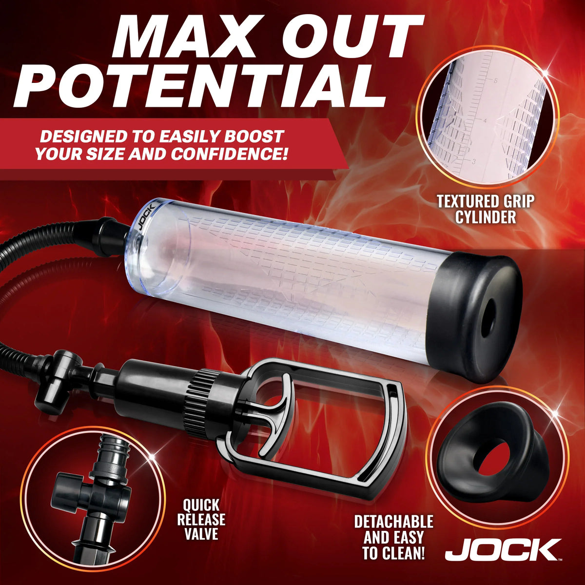 Amp Up Penis Pump with Pull Handle