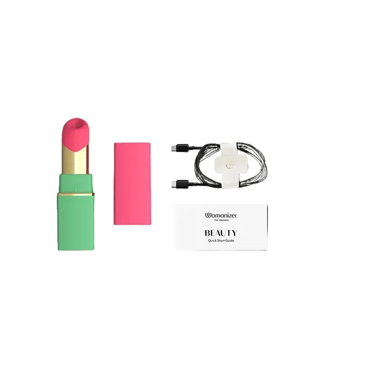 Womanizer Beauty Air-Pulse Clitoral Stimulator – Green & Pink