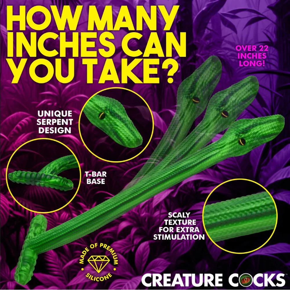 Slither Silicone Dildo  22.5"