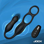 Hyper Thrusting and Vibrating Anal Plug with C-Ring