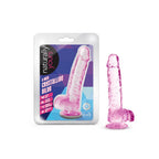 Naturally Yours - 6" Crystalline Dildo - Rose