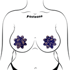 Midnight Celestial Sun & Moon Petal Breast Pasties