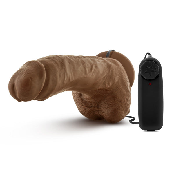 Coverboy - The Boxer - 9" Vibrating Realistic Cock - Mocha