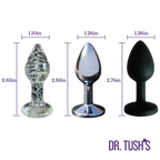 Beginner, The First Step Anal Plug Set – Glass, Metal & Silicone