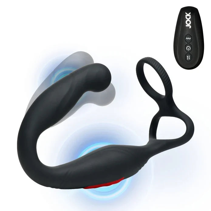 Axis Gyrating Prostate Vibrator with C-Ring w/ remote