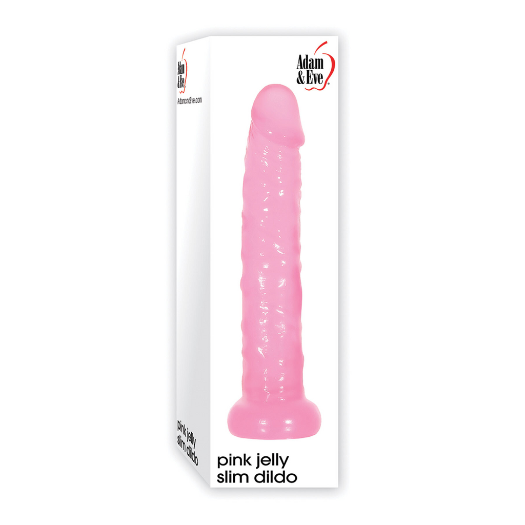 Adam & Eve Pink Jelly Slim Dildo
