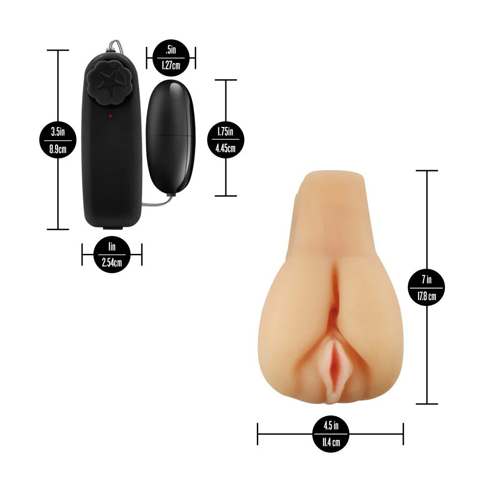 Enlust by Blush Jordyn - Vibrating Stroker - Beige