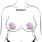 Pastel Celestial Fairycore Mushroom Breast Pasties