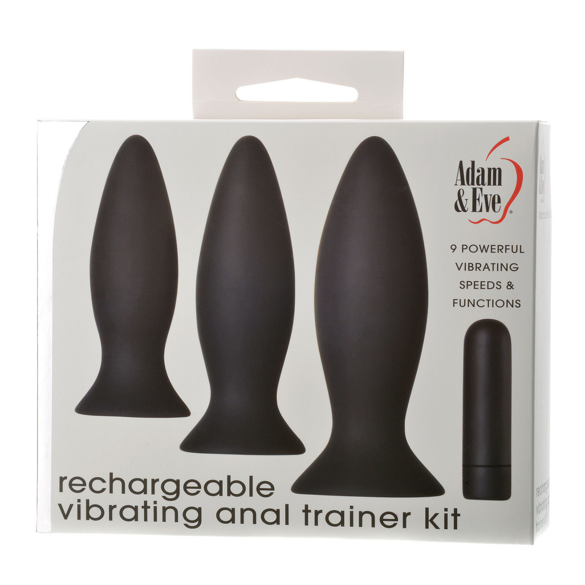 Adam & Eve Rechargeable Vibrating Anal Plug Trainer Kit
