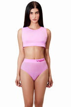 Unisex Small - Mini Crop Top Sheer - Taffy
